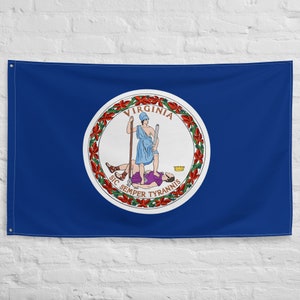 Virginia State Yard Flag USA-Made to Official State 1950