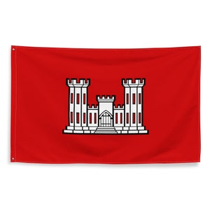 US Army Corps of Engineers Flag: Polyester USACE Banner