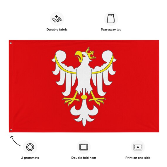 thumbnail image 2 of Trade Winds 3x5 Poland Flag With Eagle – Polish Banner, 100D Polyester, Pennant 2 of 6