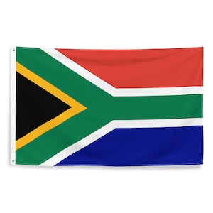 South African National Flags Polyester with Iron Grommets 100% South Africa Flag