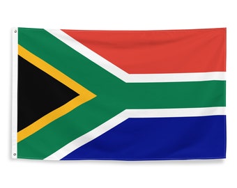 Südafrikanische Nationalflagge aus Polyester mit Ösen, 100 % südafrikanische Flagge