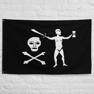 Captain Dulaien Flag, Pirate Jolly Roger, Maritime History, Nautical Decor, Pirate Collectible, Vintage Pirate Flag