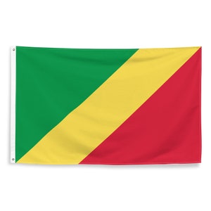 Congolese National Flags Polyester with Iron Grommets 100% Republic of the Congo Flag