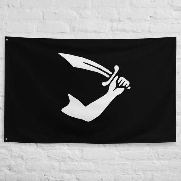 Bandera de Thomas Tew hecha de poliéster, perfecta para decoración del hogar, perfecta para entusiastas de los piratas.