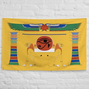 Ancient Egypt Flag Banner: Polyester Home Decor