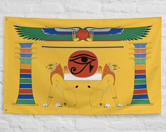 Large Ancient Egypt Flag Banner Made of Polyester Perfect For Home Decoration Ancient Egyptian Flag