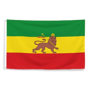 Äthiopische Nationalflaggen Polyester mit Eisen grommets 100% Äthiopien Flagge Löwe von Judah Flaggen