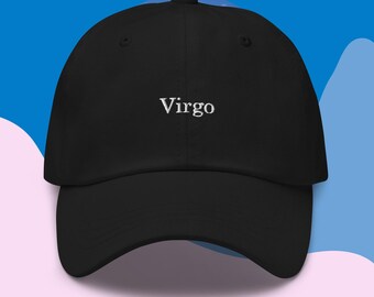 Zodiac Sign Virgo Dad Hat: Embroidered Cotton Baseball Cap