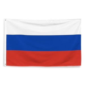 Russian National Flags Polyester with Iron Grommets 100% Russia Flag