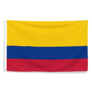 Colombian National Flags Polyester with Iron Grommets 100% Colombia Flag