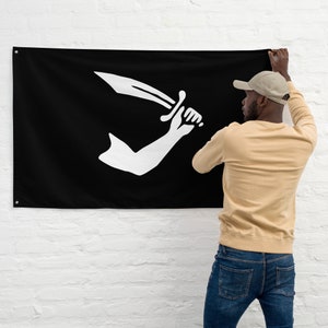 Thomas Tew Flag Banner Made of Polyester Perfect For Home Decoration Perfect for Pirate Enthusiasts
