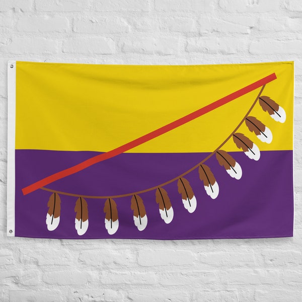 Large Flag of Tohono Oʼodham indoor or outdoor Flag Flying flag banner 100% polyester with 2 iron grommets Vintage Tohono Oʼodham Flag