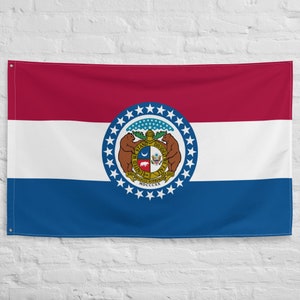 Missouri State Yard Flag USA-Made to Official State 1913