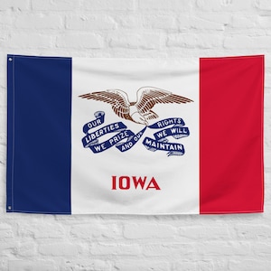 Iowa State Yard Vlag USA-Made to Official State 1921