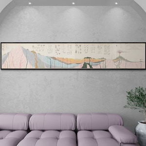 Sezione ideale di una porzione della crosta terrestre Arte geologica vintage, poster di geologia, decorazione da parete, fenomeni geologici, stampa litografica più grande