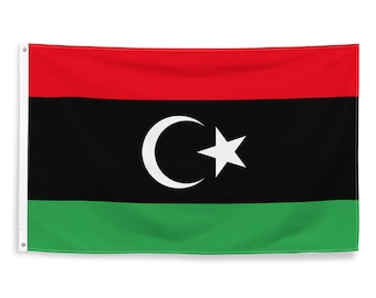 Libysche Nationalflaggen Polyester mit Eisen-Ösen 100% Libyer Flagge