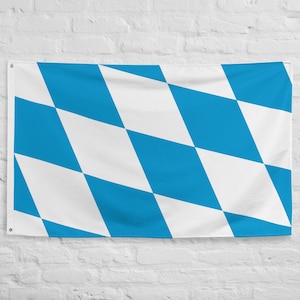 German Bavaria Flag Made of Polyester Perfect For Home Decoration