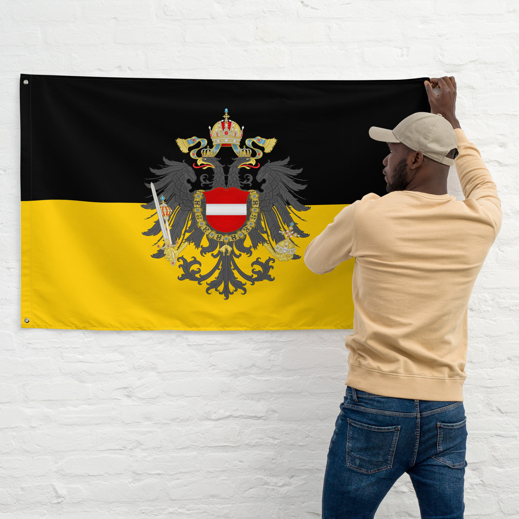 Bandiera Austria 90x150 Cm KliKil – Resistente Alle Intemperie, Con Occhielli Metallici Per Esterno