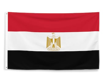 Egyptian National Flags Polyester with Iron Grommets 100% Egypt Flag