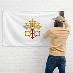 Papal States Flag (1803–1825): Indoor/Outdoor Polyester Banner