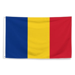 Romanian National Flags Polyester with Iron Grommets 100% Romania Flag