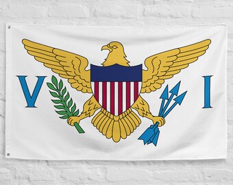 Virgin Islands Flag: 100% Polyester with Iron Grommets