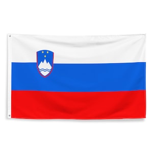 Slovenia National Flags Polyester with Iron Grommets 100% Slovenia Flag