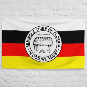 Grande bandiera della nazione Seminole Bandiera per interni o esterni Banner con bandiera volante 100% poliestere con 2 occhielli in ferro Bandiera Seminole