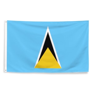 Saint Lucian National Flags Polyester with Iron Grommets 100% Saint Lucia Flag