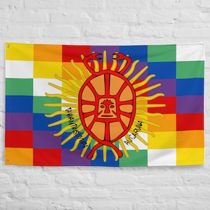 Inca Empire Flag Banner: Restored Polyester Home Decor