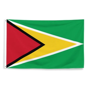 Guyanese National Flags Polyester with Iron Grommets 100% Guyana Flag
