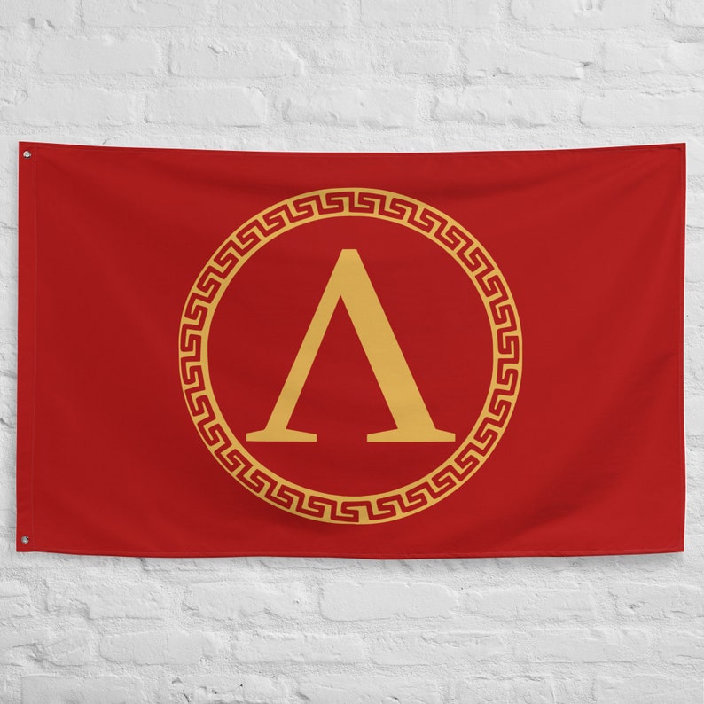 Sparta Ancient Spartan Banner Flag 100% polyester with 2 iron grommets Ancient Sparta Flags