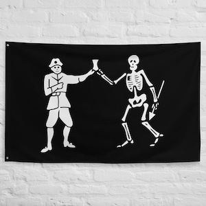 Bartholomew Roberts Flag, Pirate Jolly Roger, Blackbeard Era, Pirate Collectible, Pirate Enthusiast, Historic Reproduction
