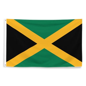 Jamaican National Flags Polyester with Iron Grommets 100% Jamaica Flag