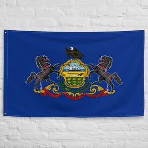 Pennsylvania State Yard Vlag USA-Made to Official State 1907
