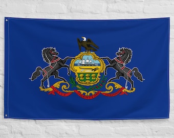 Pennsylvania State Yard Flag USA-Made to Official State 1907