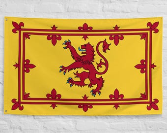 Royal Banner of Scotland – Lion Rampant Heraldic Polyester Flag