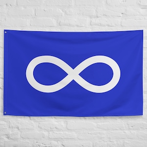 Large Blue Metis Flag Banner 100% polyester with 2 iron grommets MetisFlags