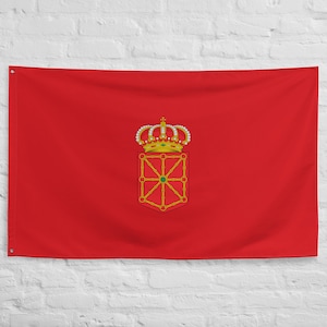 Large Navarre Flag Flying flag banner 100% polyester with 2 iron grommets Navarrese Flag