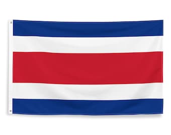 Banderas Nacionales de Costa Rica Poliéster con Arandelas de Hierro 100% Bandera de Costa Rica