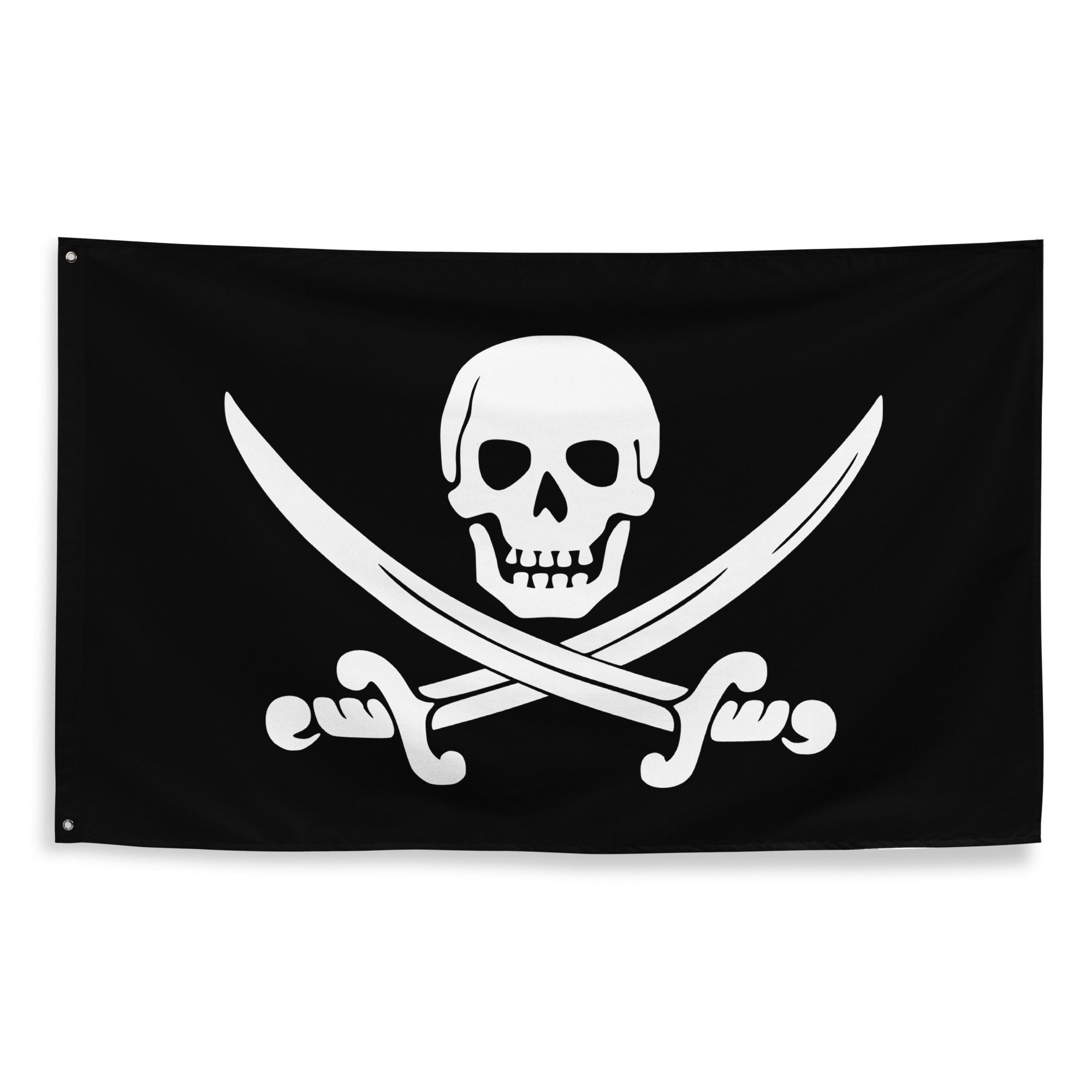 Calico Jack Pirate Flag: Polyester Home Decor Banner - Etsy