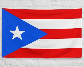 Puerto Rico Flag 100% Polyester with Iron Grommets Puerto Rican National Flags 1952 (One-Sided)