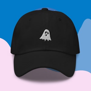 Ghost Embroidery Dad hat Baseball Cap Embroidered Cotton Dad Hat - Cute Halloween Hat