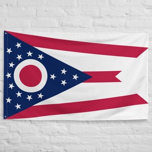 Ohio State Yard Flag USA-Made to Official State 1902