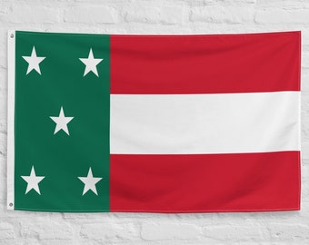 Republic of Yucatan Flag: Polyester Knitted Fabric with Grommets