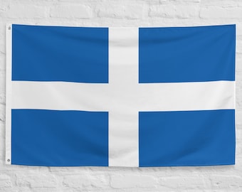 Vintage Hellenic Republic Flag: Historical Greek Symbol Banner