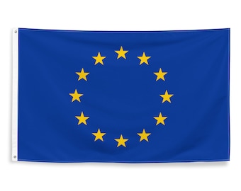 European Union Flags Polyester with Iron Grommets 100% EU Flag