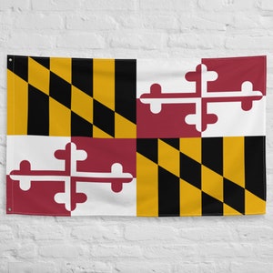 Maryland State Yard Flagge USA-Made to Official State 1904