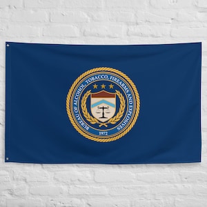 ATF Bureau Emblem Flag: Law Enforcement Decor