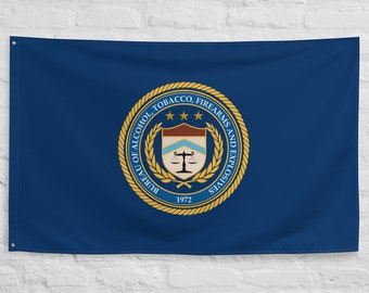 ATF Bureau Emblem Flag: Law Enforcement Decor